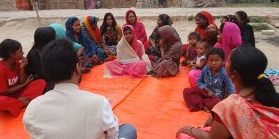 Appan Samachar team celebrating International Women’s Day with Musahar community women in slum area of Muzaffarpur Bihar